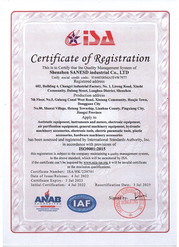 ISO9001质量管理体系认证
